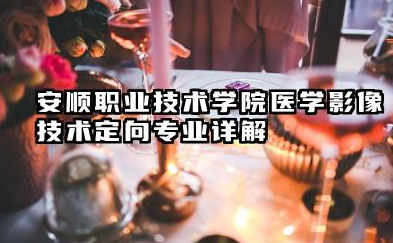 安顺职业技术学院医学影像技术(定向)专业详解:就业前景与报考指南