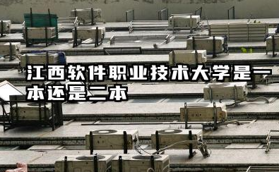 江西软件职业技术大学是一本还是二本 江西软职大报考策略