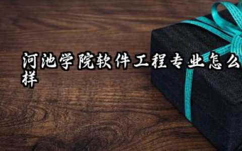 河池学院软件工程专业怎么样 河池学院软件工程专业解析与录取分数线