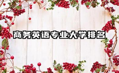 商务英语专业2024年大学排名 商务英语专业院校深度解析