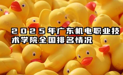 2025年广东机电职业技术学院全国排名及录取分数线