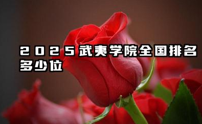 2025武夷学院全国排名多少位 武夷学院的现状与未来