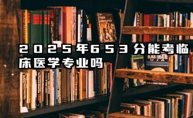 2025年653分能考临床医学专业吗 653分的分数水平与报考方向分析