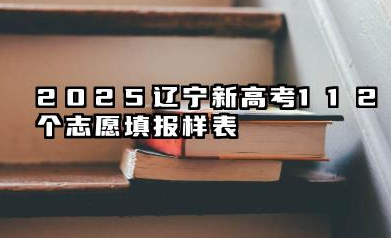 2025辽宁新高考112个志愿填报样表 辽宁省2025年新高考志愿填报深度解析