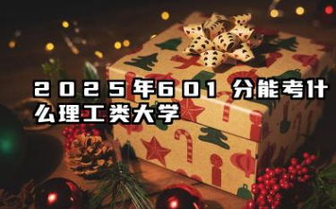 2025年601分能考什么理工类大学 哪些大学值得报