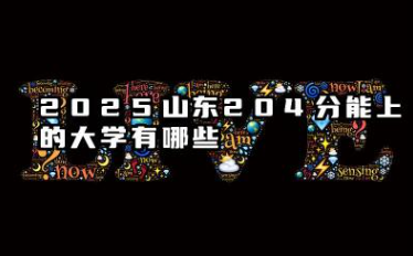 2025山东204分能上的大学有哪些 报考院校名单有哪些