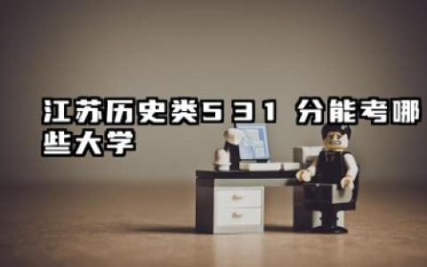 江苏历史类531分能考哪些大学 2025考生稳上的大学名单