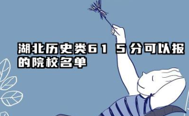 湖北历史类615分能考哪些大学 20251湖北历史类615分可以报的院校名单