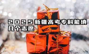 2025新疆高考能填几个志愿 2025新疆高考志愿填报建议