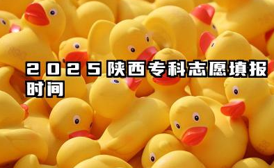 2025陕西专科志愿填报时间 2025陕西专科志愿填报时间几月几号