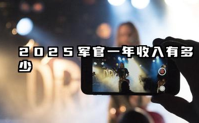 2025军官一年收入有多少 军官有什么福利吗