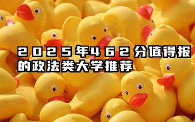 2025年462分能考什么政法类大学 推荐的政法类大学2024年最低录取分数线