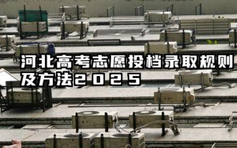 2025河北高考录取规则及方法 2025河北高考平行志愿填报技巧