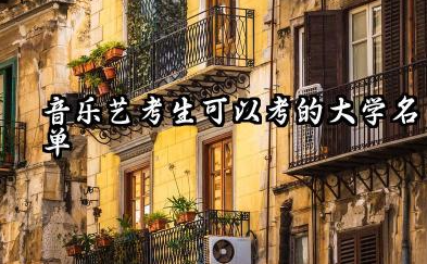 2025学音乐艺考有哪些学校 音乐类艺考值得推荐的好学校