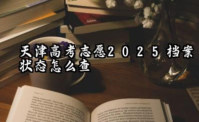 天津高考志愿2025档案状态怎么查 高考档案状态有哪几种状态