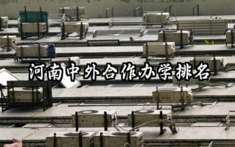2025河南中外合作办学排名 河南中外合作办学哪个学校最好