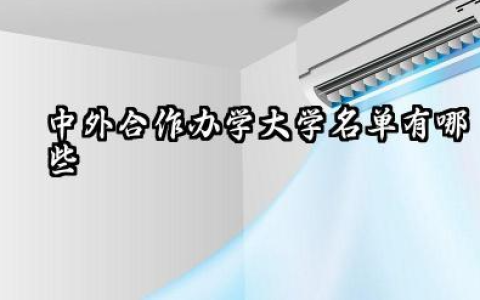 中外合作办学大学名单有哪些 中外合作办学哪个学校性价比高