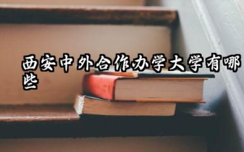 西安中外合作办学大学有哪些 西安中外合作办学大学哪个好