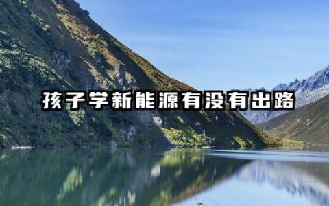 孩子学新能源有出路吗 新能源专业好就业吗