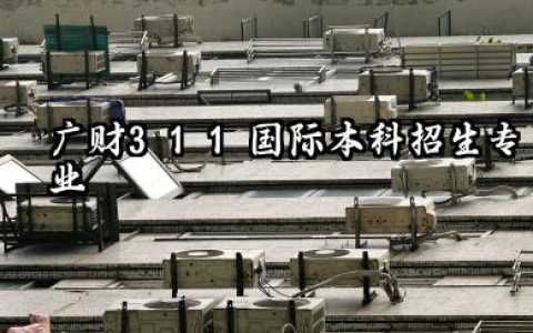 2026广财3+1+1国际本科专业有哪些 广财3+1+1国际本科收费标准