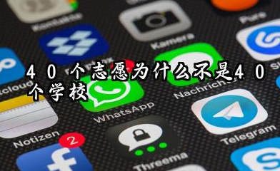40个志愿是40个学校吗 2026志愿填报有哪些实用窍门