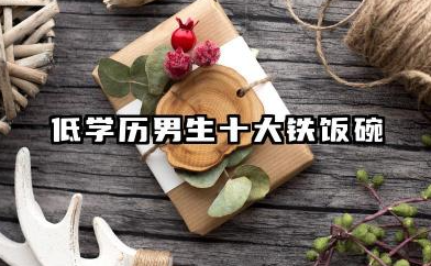 低学历男生十大铁饭碗 这些工作门槛低好上手