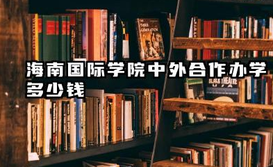 海南国际学院中外合作办学多少钱 海南国际学院中外合作办学哪个专业好