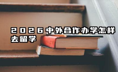 2026中外合作办学怎样去留学 常见途径分别有哪些