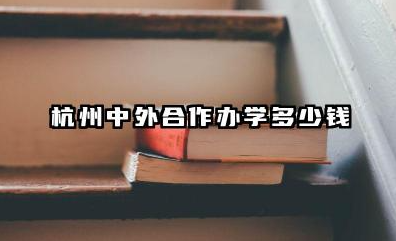 杭州中外合作办学多少钱 2026杭州中外合作办学哪个学校值得读