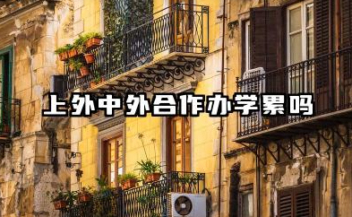 上外中外合作办学累吗 2026上外中外合作办学毕业难度大吗