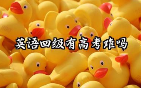 英语四级有高考难吗 相当于高考英语的多少分