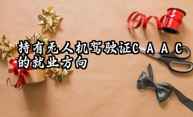 无人机驾驶证CAAC怎么就业 2026年持有无人机驾驶证CAAC是否好找工作