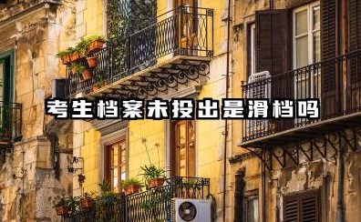 考生档案未投出是滑档吗 还有补救机会吗