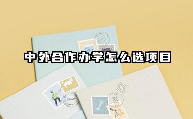 中外合作办学怎么选项目 2026中外合作办学什么时候报名
