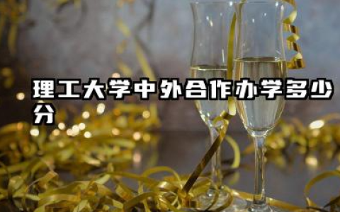 理工大学中外合作办学多少分 2026理工大学中外合作办学哪个学校好