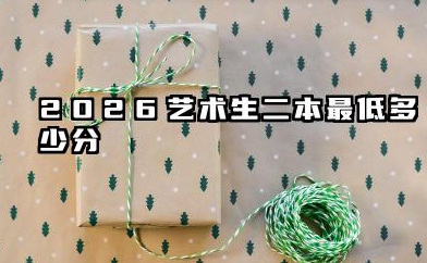 2026艺术生二本最低多少分 2026艺术生二本实用提分策略