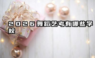 2026舞蹈艺考有哪些学校 2026舞蹈艺考院校选择策略与报考建议