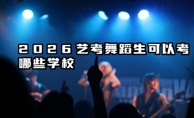 2026艺体生舞蹈生可以考哪些学校 2026舞蹈艺考院校选择策略与报考建议