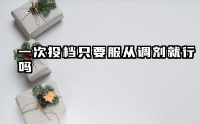 一次投档只要服从调剂就行吗 2026年调剂志愿填报新规