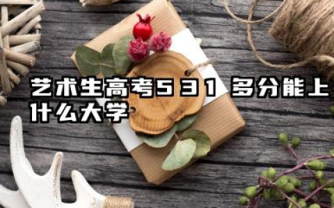 艺术生高考531多分能上什么大学 2026艺术生高考531分能上什么大学