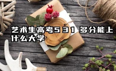 艺术生高考531多分能上什么大学 2026艺术生高考531分能上什么大学