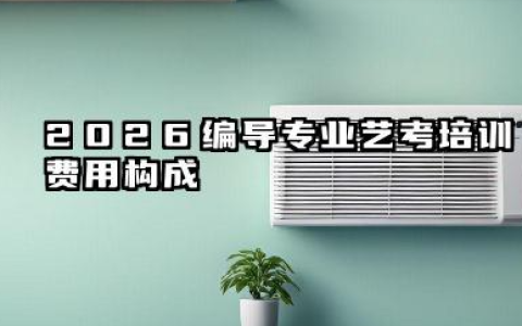 2026编导专业的艺考大概需要多少钱 2026编导专业艺考费用优化策略
