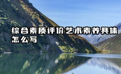 2026艺术素养综合素质评价怎么写 高中生综合素质评价范文模板