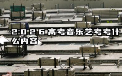 2026高考音乐艺考考什么内容 2026年高考音乐艺考备考重点