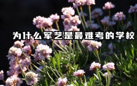 2026为什么军艺是最难考的学校 解放军艺术学院难吗
