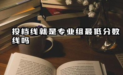 投档线就是专业组最低分数线吗 2026三大高考录取关键线详解