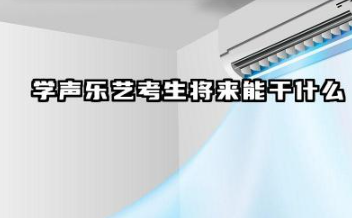 学声乐艺考生将来能干什么 2026声乐艺考有哪些就业领域