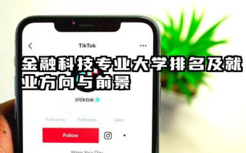 金融科技专业大学排名及就业方向与前景 2026金融科技专业大学推荐名单