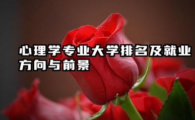心理学专业大学排名及就业方向与前景 2026心理学专业大学推荐