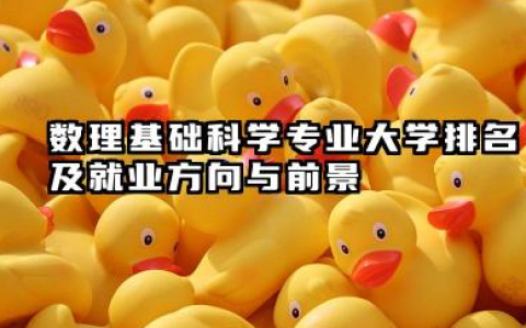 数理基础科学专业大学排名及就业方向与前景 2026数理基础科学专业大学推荐